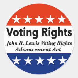 John R. Lewis Voting Högers Advanced Act Runt Klistermärke