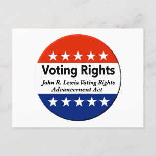 John R. Lewis Voting Högers Advanced Act Vykort