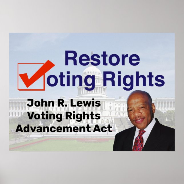 John R. Lewis Voting Rights Advancement Act Poster (Framsidan)