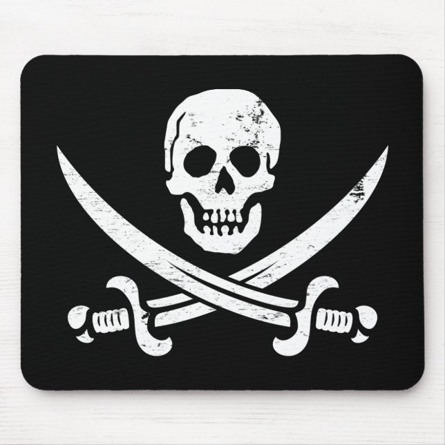 John Rackham (Calicojack) piratflagga Jolly Roger Musmatta (Framsidan)