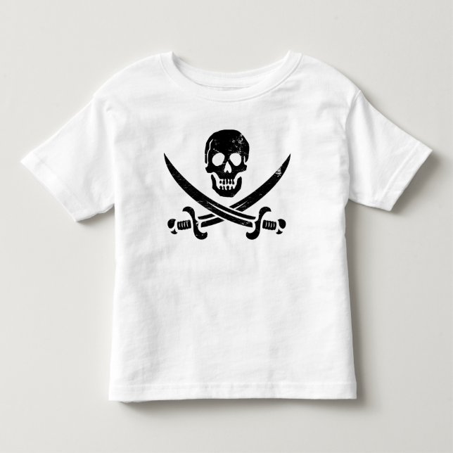 John Rackham (Calicojack) piratflagga Jolly Roger Tröja (Framsida)