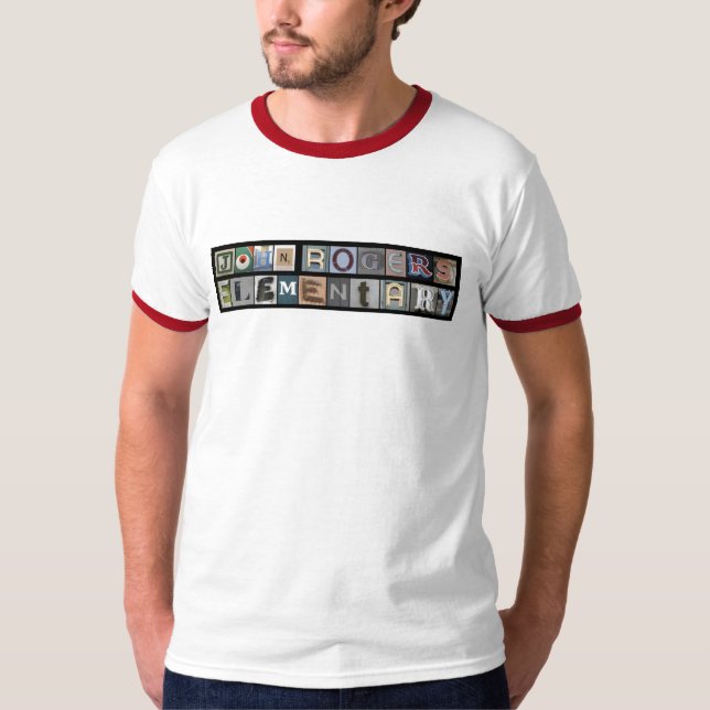 John Rogers manar Ringer Tee Shirt (Framsida)