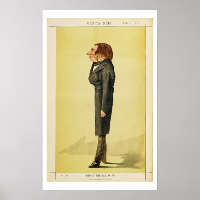 John Ruskin (1819-1900), caricature by Cecioni for Poster (Framsidan)