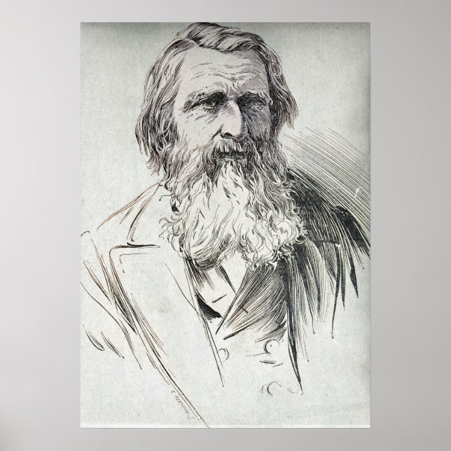 John Ruskin - författare Poster (Framsidan)