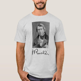 John Ruskin porträtt och namnteckning T Shirt