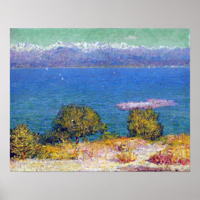 John Russell Landscape, Antibes (Nicebukten) Poster (Framsidan)