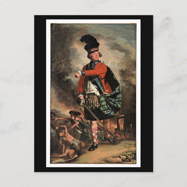 John S. Copley porträtt av Hugh Montgomerie Vykort (Framsida)