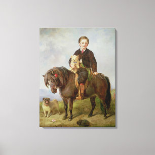 John Samuel Bradford som en pojke Canvastryck
