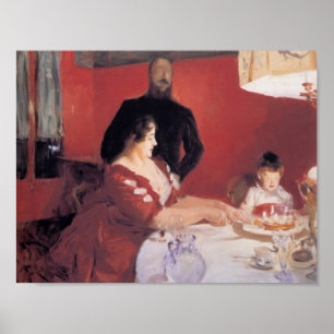John sångare Sargent- födelsedagsfesten Poster