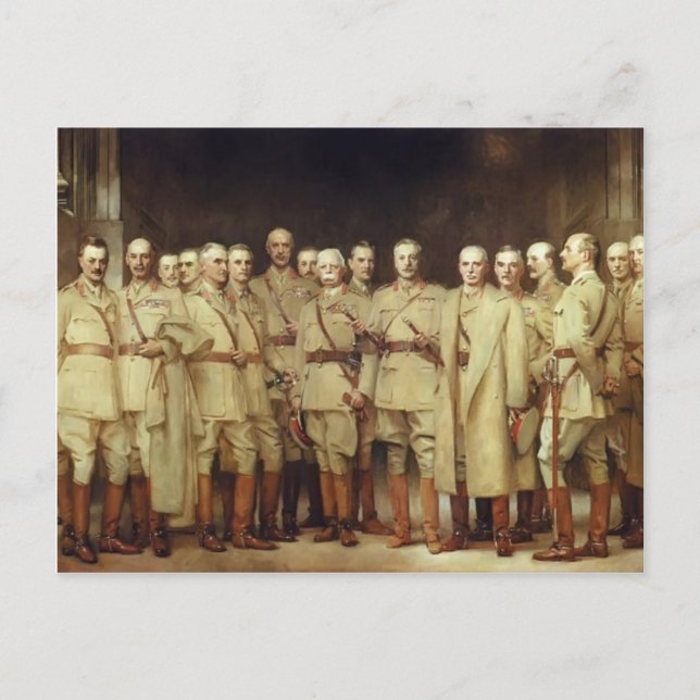John Sargent - General Officers of Världskrig I Vykort (Framsida)