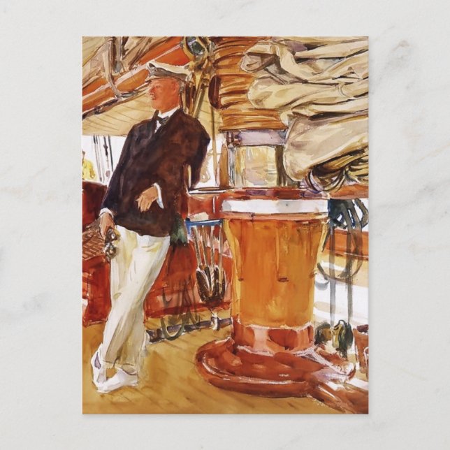 John Sargent- kapten Herbert M. Sears Vykort (Framsida)