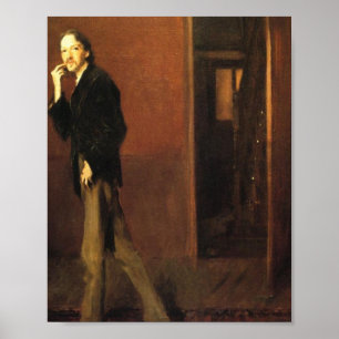 John Sargent- Robert Louis Stevenson och hans fru Poster