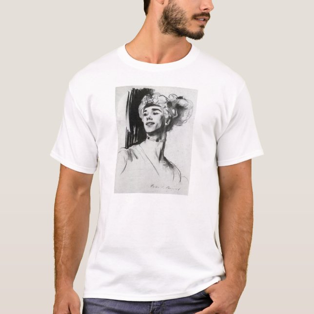 John Sargent: Vaslav Nijinsky i Le Pavillon T-shirt (Framsida)