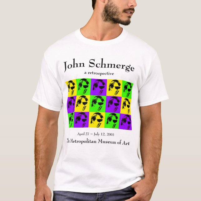 John Schmerge retrospektiv T Shirt (Framsida)