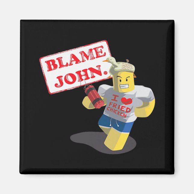 John Shedletsky jag älskar stekt kyckling! Rolig d Magnet (Framsidan)
