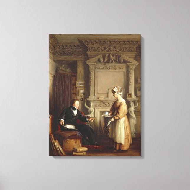 John Sheepshanks och hans maid Canvastryck (Framsida)