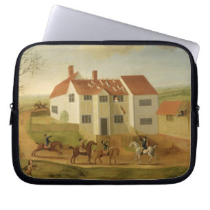 John Sidey och hans hundar på ett lantbrukarhem Laptop Sleeve