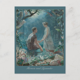 John Simmons Hermia och Lysander Midsommar CC0751 Vykort