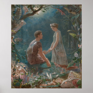 John Simmons Hermia och Lysander Shakespeare Poster