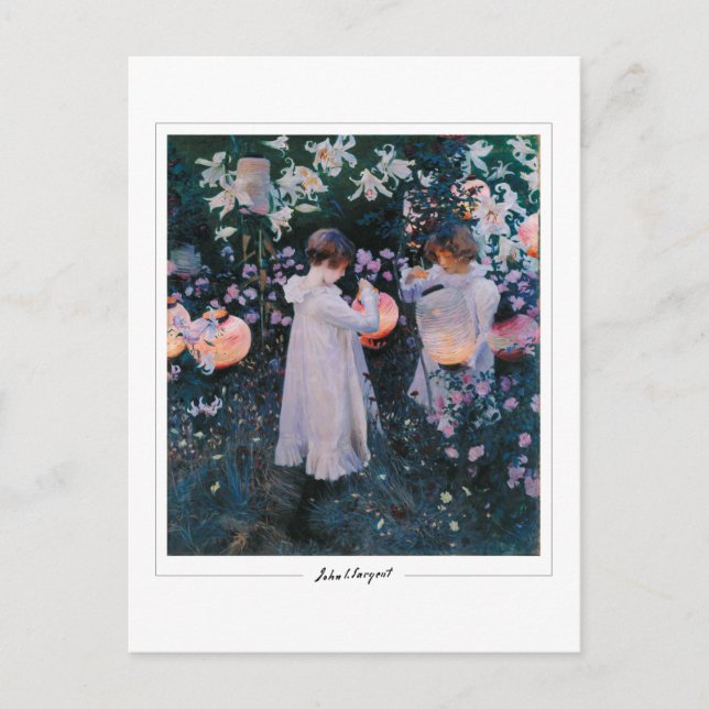 John Singer Sargent #10 - Konst Vykort (Framsida)