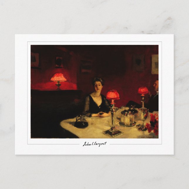 John Singer Sargent #110 - Finkonst Vykort (Framsida)