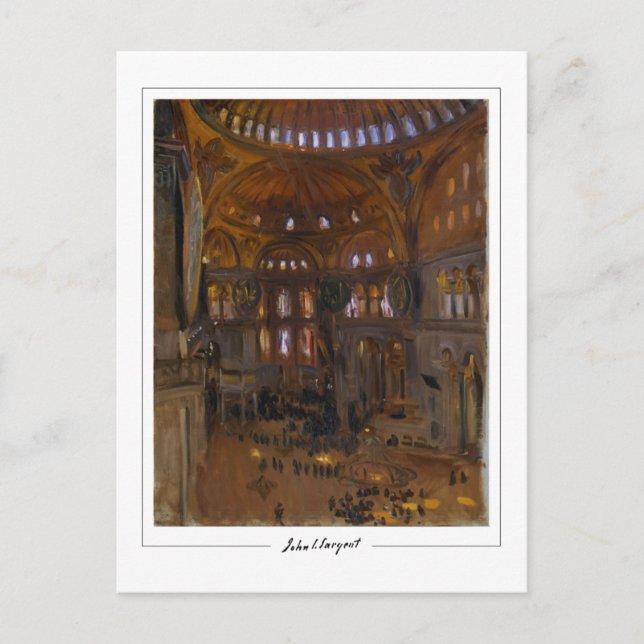 John Singer Sargent #115 - Finkonst Vykort (Framsida)