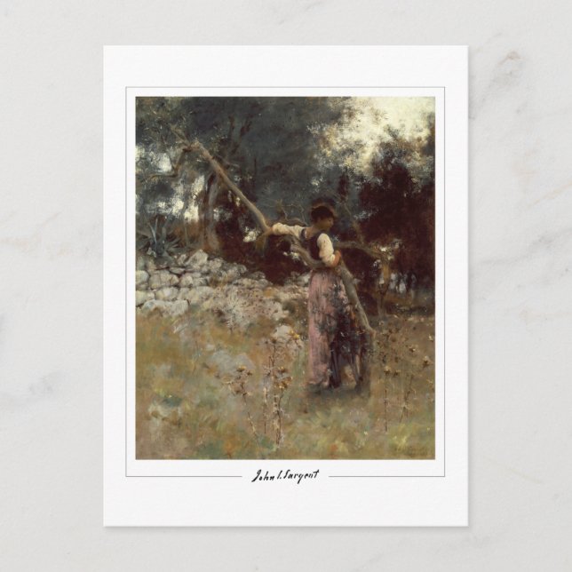 John Singer Sargent #12-2 - Konst Vykort (Framsida)