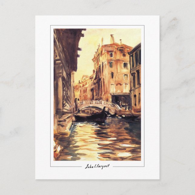 John Singer Sargent #133 - Finkonst Vykort (Framsida)