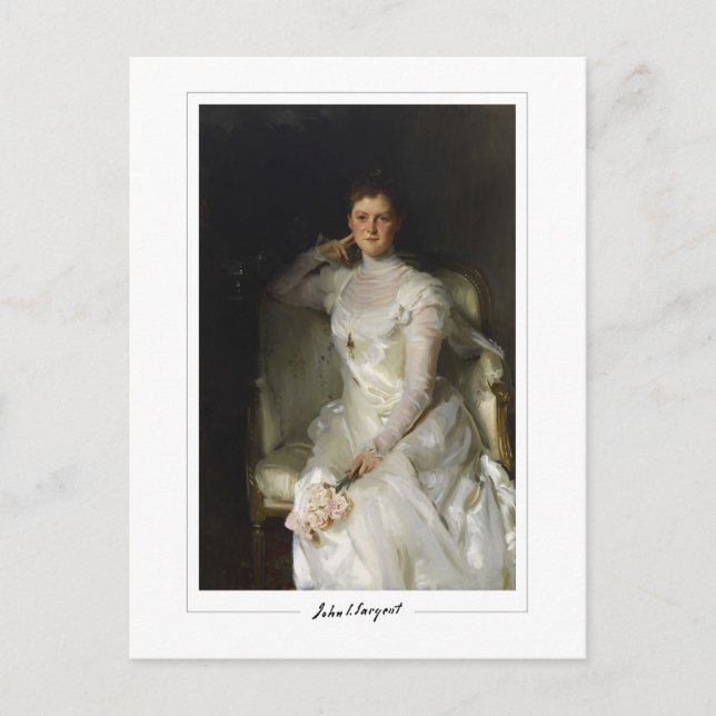 John Singer Sargent #138 - Finkonst Vykort (Framsida)