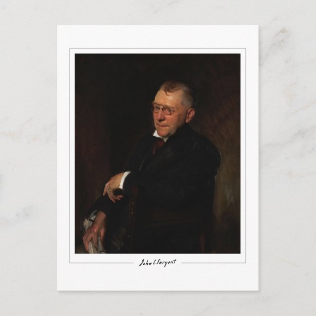 John Singer Sargent #19 - Finkonst Vykort (Framsida)