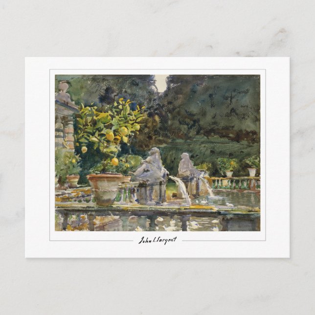 John Singer Sargent #20 - Konst Vykort (Framsida)