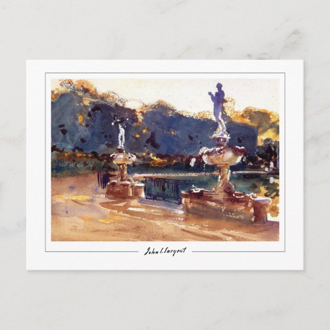 John Singer Sargent #227 - Konst Vykort (Framsida)