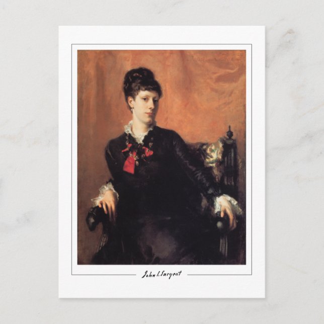 John Singer Sargent #29 - Finkonst Vykort (Framsida)