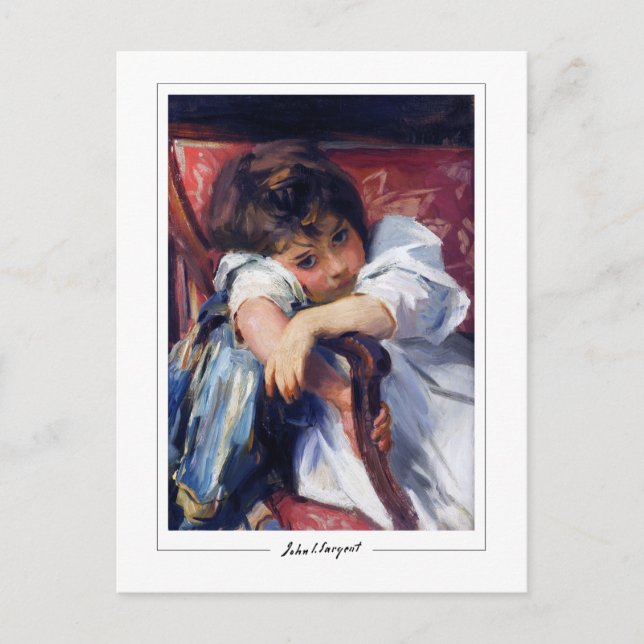 John Singer Sargent #302 - Finkonst Vykort (Framsida)