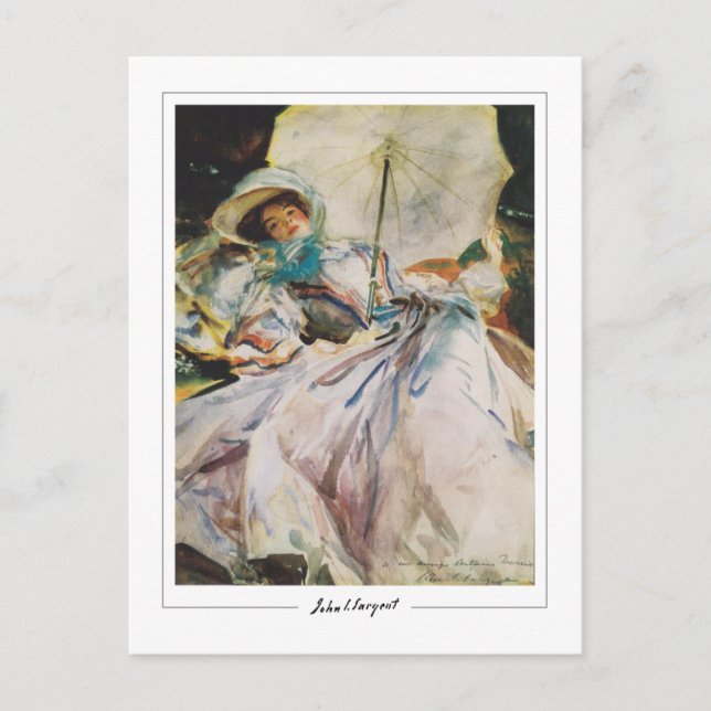 John Singer Sargent #469 - Konst Vykort (Framsida)
