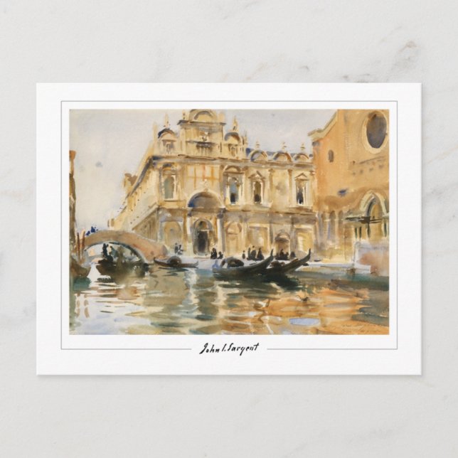 John Singer Sargent #5 - Finkonst Vykort (Framsida)