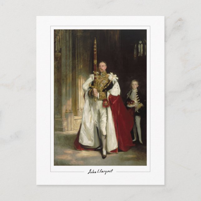John Singer Sargent #7-2 - Fin konst Vykort (Framsida)