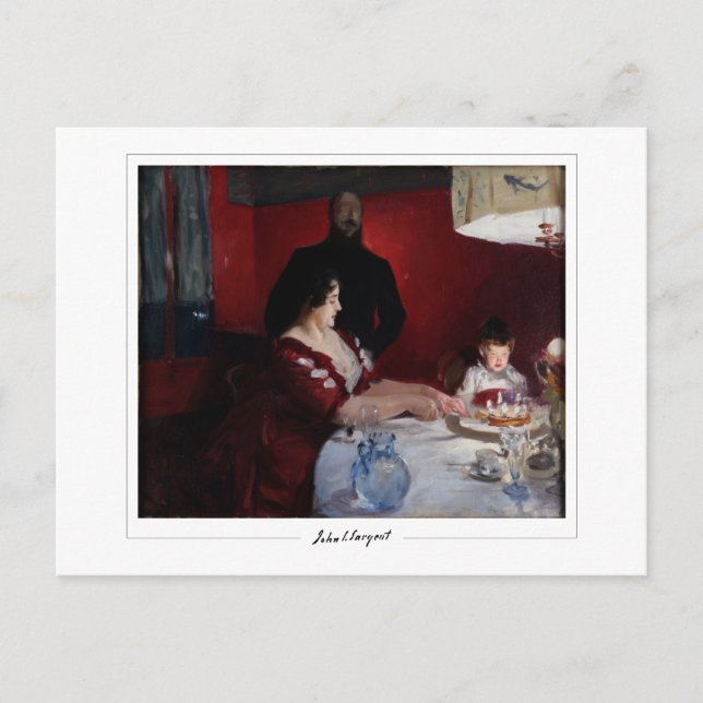 John Singer Sargent #8 - Finkonst Vykort (Framsida)