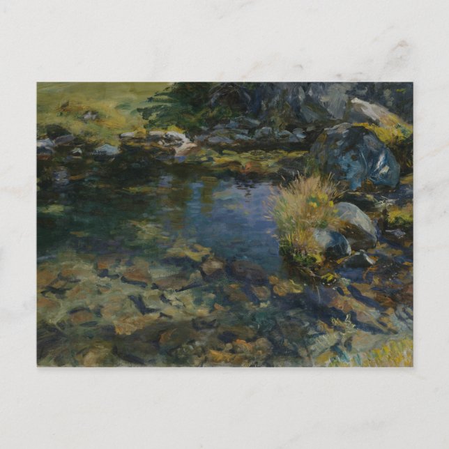 John Singer Sargent - Alpine Bassäng Vykort (Framsida)