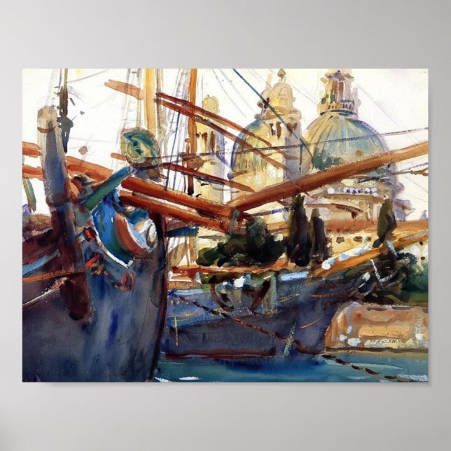 John Singer Sargent- Bakom Salute Poster (Framsidan)