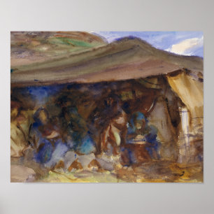 John Singer Sargent - Bedouin Tält Poster
