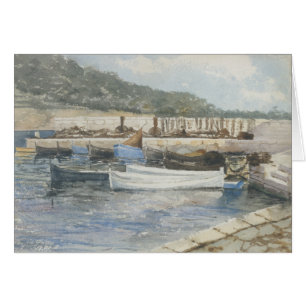John Singer Sargent - Boats Hälsningskort