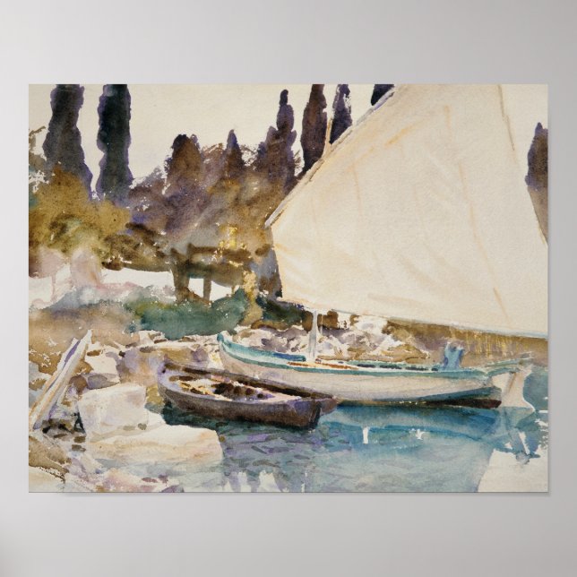 John Singer Sargent - Boats Poster (Framsidan)