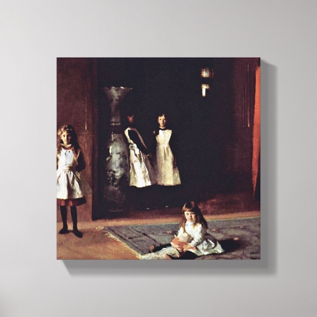 John Singer Sargent - Boit-döttrarna Canvastryck (Framsida)