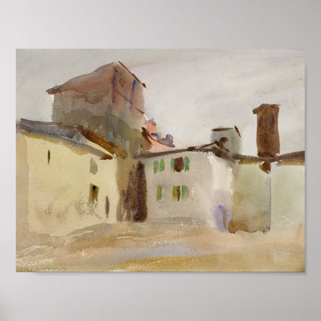 John Singer Sargent - Borgo San Lorenzo Poster (Framsidan)