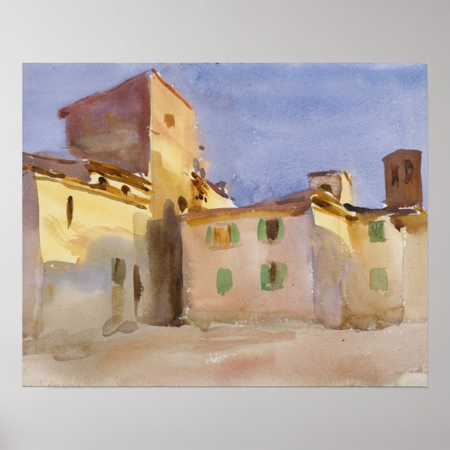 John Singer Sargent - Borgo San Lorenzo Poster (Framsidan)