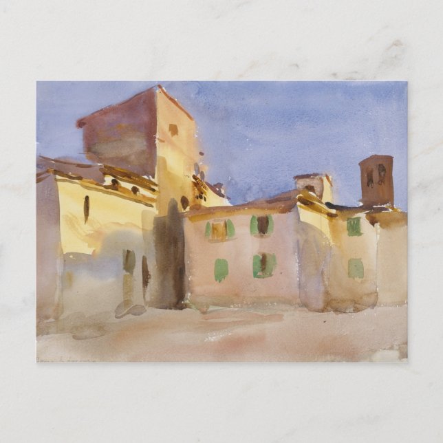 John Singer Sargent - Borgo San Lorenzo Vykort (Framsida)