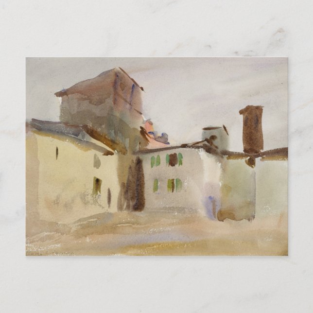 John Singer Sargent - Borgo San Lorenzo Vykort (Framsida)
