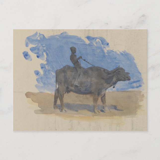 John Singer Sargent - Boy på Vatten Buffalo Vykort (Framsida)