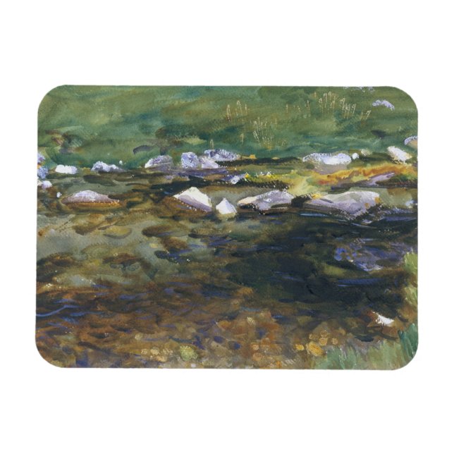 John Singer Sargent - Brook och Meadow Magnet (Horisontell)